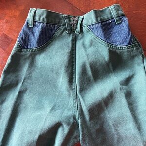 Vintage green and blue Rockies